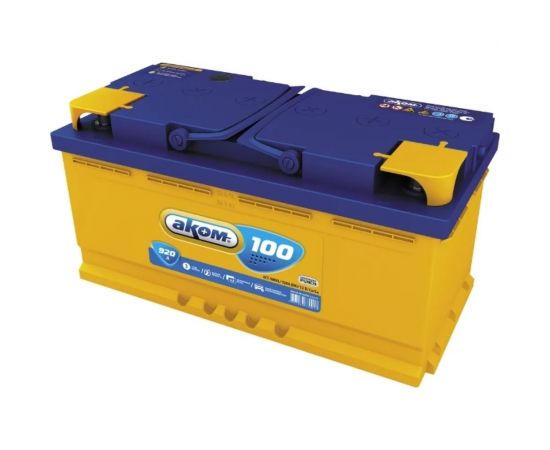 Аккумуляторная батарея АКОМ 100 Ah, 920 A, прямая полярность 014100001 