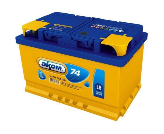 Аккумуляторная батарея АКОМ LB 74Е Ah, 700 A, обратная полярность 108074101 