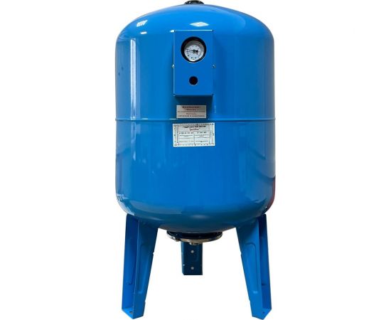 Гидроаккумулятор вертикальный с манометром голубой 100 л LadAna 110102001/1 