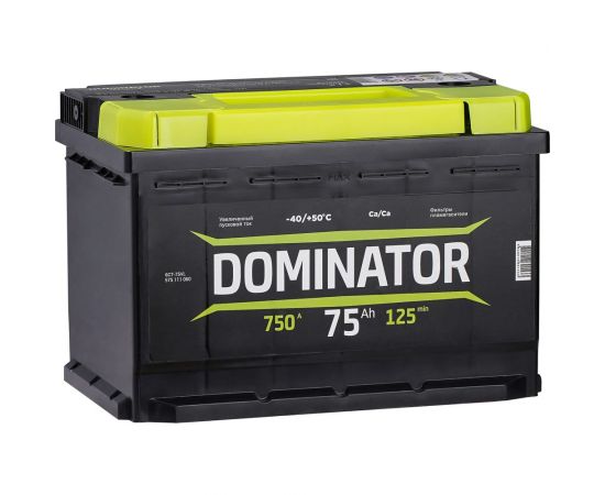 Аккумулятор DOMINATOR 6 СТ 75 Ач 1 L, 750 А ССА, 575111060 