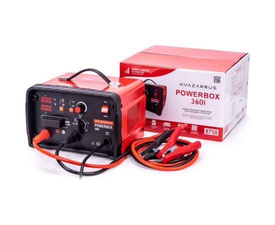 Инверторное пуско-зарядное устройство KVAZARRUS powerbox 360i, таймер, цветная коробка 8758 
