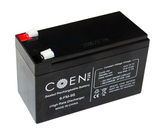 Аккумуляторная батарея 6-FM-9S 12 В, 9 Ач CoEn Plus C-6-FM-9S 