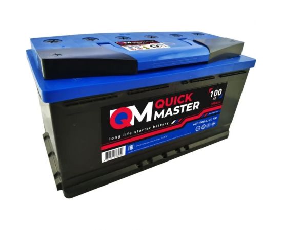 Аккумуляторная батарея Quick Master SP 6СТ-100 (L)-(1) 780А, 353x175x190 4657771813252 