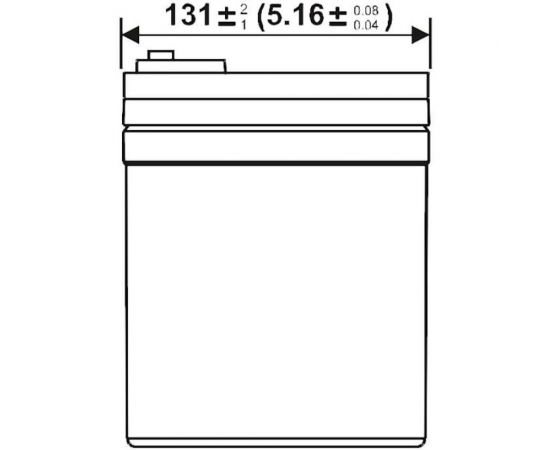 Тяговый аккумулятор WBR 12 В, 36 Ач EVX36-12G WBR – изображение 4