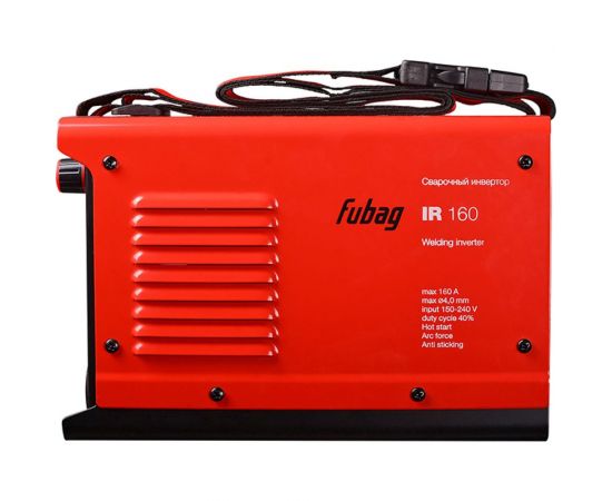 Сварочный инвертор FUBAG IR 160 (160а) + набор из 3 предметов: маска+краги сварщика+электроды 41326_vset – изображение 4