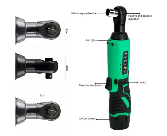 Набор аккумуляторного инструмента Zitrek (zkrw12, zkcd12) 2 в 1, 2x2.0ач 063-4404 – изображение 5