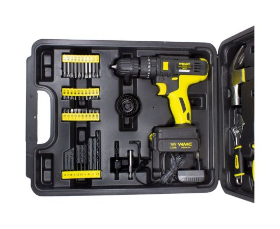 Набор инструмента WMC TOOLS 57 предметов, с аккумуляторным шуруповертом WMC-1057 – изображение 5