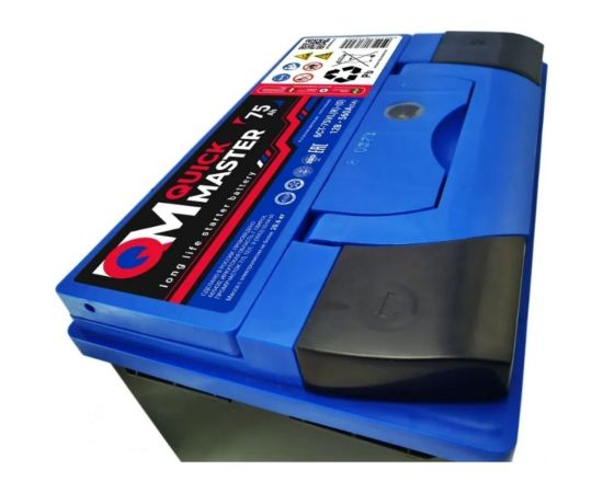 Аккумуляторная батарея Quick Master SP 6СТ-75 (R)-(0) 560А, 277x175x190 4657771813245 – изображение 6