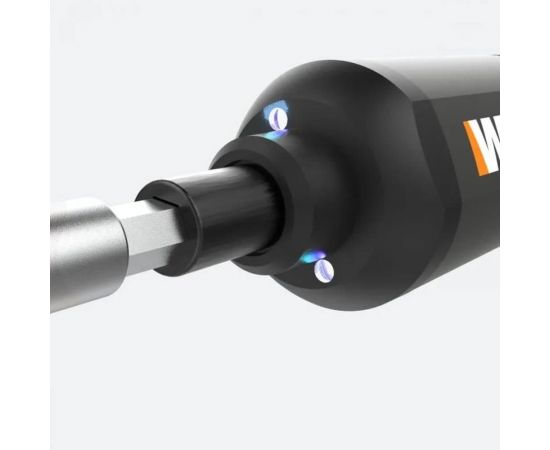 Аккумуляторная отвертка WORX 4В, 5Нм, 1,5Ач, набор оснастки WX240 – изображение 9