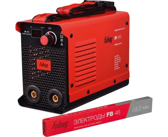 Сварочный инвертор FUBAG IR 160 (160а) + набор из 3 предметов: маска+краги сварщика+электроды 41326_vset – изображение 10