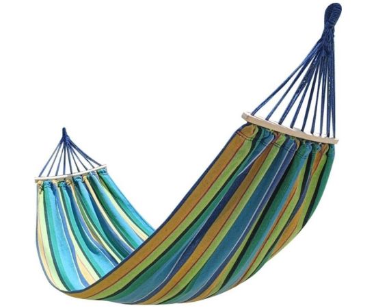 Полотняный гамак с деревянными планками и чехлом для хранения Ecos 200x80 см, поликоттон Ham-35 104835 