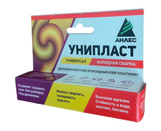 Унипласт-универсал Анлес Холодная сварка красный 20 г 70803 – изображение 2