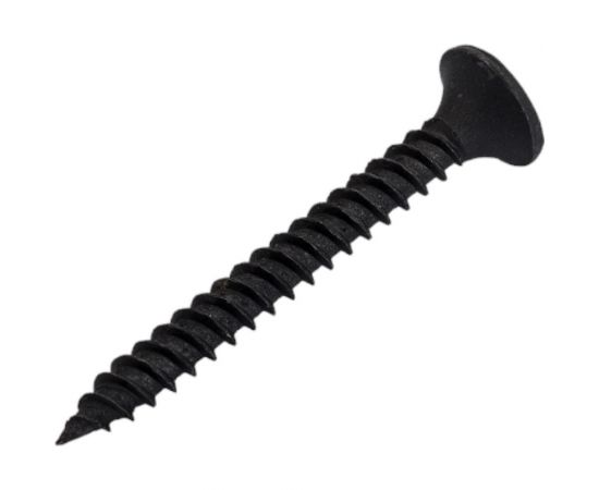 Усиленный черный саморез по дереву GSMETZ 3.5x35 мм, фосфатированный, 10 кг, 5000 шт., ph2 1013535 – изображение 3