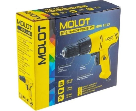 Cетевая дрель-шуруповерт MOLOT MDR10130019 – изображение 4