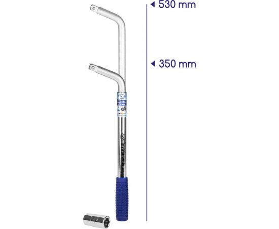 Баллонный ключ Alca телескопический 17-19 мм 417000 – изображение 6