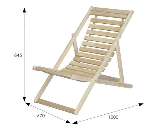 Шезлонг Мебелик 45 7771 – изображение 6