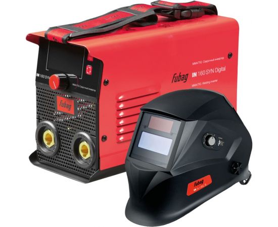 Сварочный инвертор FUBAG с цифровым управлением и синергетикой IN 160 syn digital (200а) + набор из 3 предметов: маска+краги сварщика+электроды 41392_vset – изображение 8