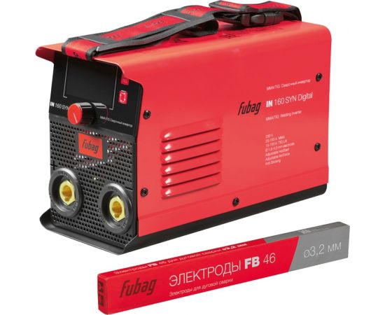 Сварочный инвертор FUBAG с цифровым управлением и синергетикой IN 160 syn digital (200а) + набор из 3 предметов: маска+краги сварщика+электроды 41392_vset – изображение 10