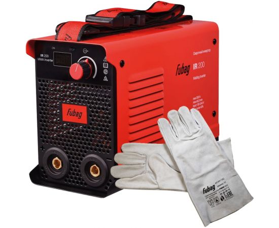 Сварочный инвертор FUBAG IR 200 (200а) + набор из 3 предметов: маска+краги сварщика+электроды 41329_vset – изображение 10
