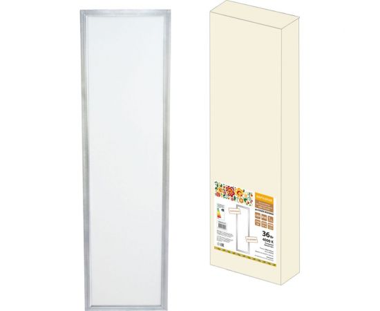 Светодиодная панель TDM серии СВО 295 х1195, 36Вт, 4000К, хром, Народная без драйвера SQ0329-0215 