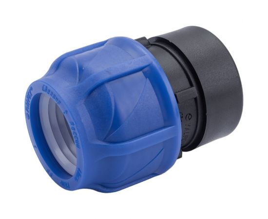 Компрессионная соединительная муфта VALFEX ПНД, с внутренней резьбой, 40x1 1/2"" 121001240112 