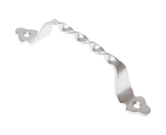 Дверная ручка-скоба STARFIX 80 мм витая, белый цинк SMP-75527-1 