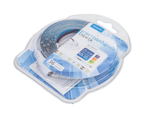 Светодиодная лента Apeyron 12В, 9,6Вт/м, smd2835, 60д/м,IP20, 900Лм, подложка 10мм, 3м, 4000К 220BL – изображение 13