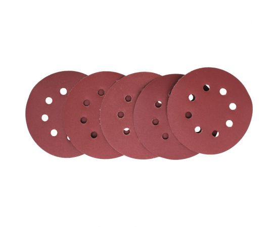 Круг абразивный шлифовальный под липучку с перфорацией 125 мм, Р400, 5 шт On 19-05-052 – изображение 2