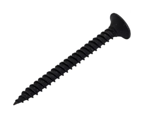 Усиленный черный саморез по дереву GSMETZ 3.5x41 мм, фосфатированный, 10 кг, 4545 шт., ph2 1013541 – изображение 3