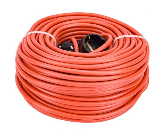 Силовой удлинитель Glanzen шнур, штепсельное гнездо ПВС 3x1,5 50 м арт. ES-50-005 00-00006715 – изображение 3