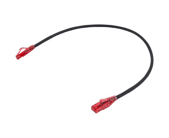 Патч-корд Hyperline PC-LPM-UTP-RJ45-RJ45-C5e-0.5M-LSZH-BK U/UTP, Cat.5e 229950 – изображение 3