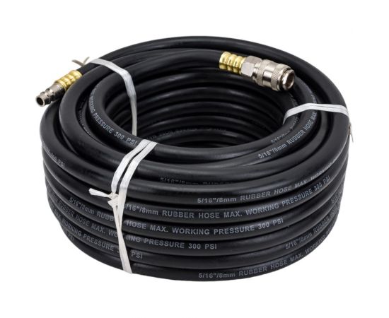 Шланг резиновый с быстроразъёмными соединениями 15x8 мм, 15 м PI TOOLS 7501 – изображение 3