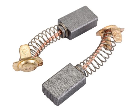 Комплект угольных щеток для электроинструмента Hitachi (пружина, пятак-уши), 7x11x17 мм, 2 шт COFRA SDH-34642 – изображение 3