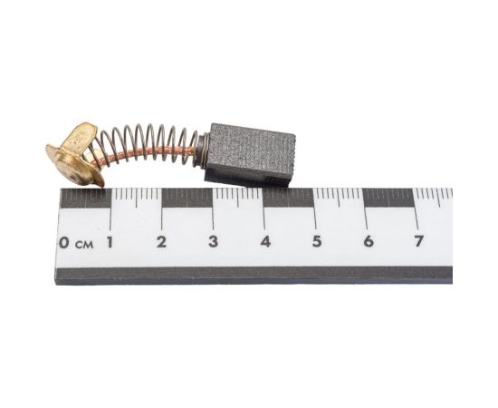 Комплект угольных щеток для электроинструмента Hitachi (пружина, пятак-уши), 7x11x17 мм, 2 шт COFRA SDH-34642 – изображение 4