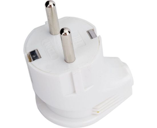 Угловая вилка TDM с заземлением, белая, 16А, 250В, серии ""Народная"" SQ1806-0407 – изображение 4