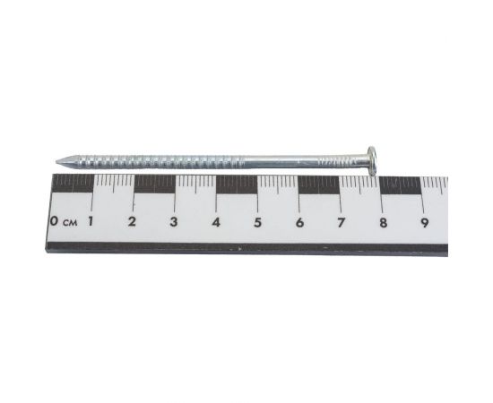 Ершеные оцинкованные гвозди Стройбат 80 мм, 0,5 кг 560670 – изображение 4