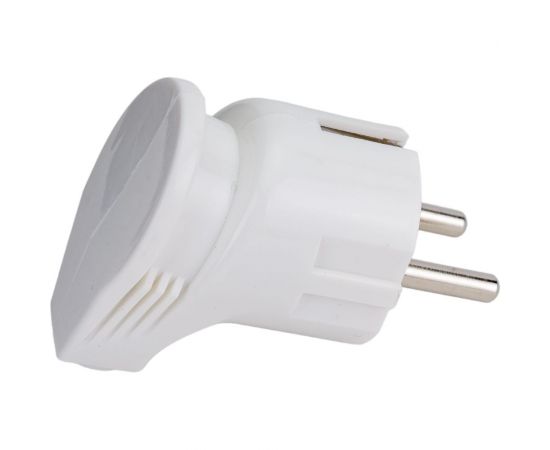 Угловая вилка TDM с заземлением, белая, 16А, 250В, серии ""Народная"" SQ1806-0407 – изображение 5