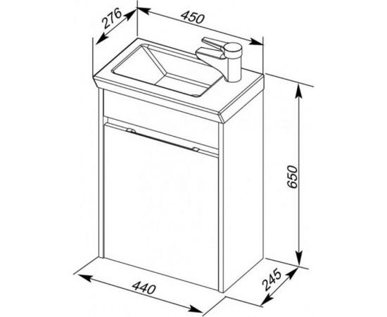 Раковина-столешница Sanovit Isik 45 см 4045-KL 00182339 – изображение 6