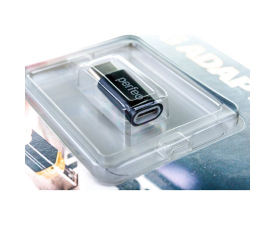 Адаптер Perfeo micro USB на Type-C, c OTG, чёрный 30010600 – изображение 6