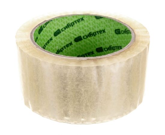 Клейкая лента СИБРТЕХ 50 мкм, 48 мм х 66 м, цвет прозрачный 88736 