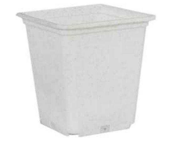 Горшок для рассады Ангора 0.5 л, 9x9х10 см, квадратный, белый А5501бл 