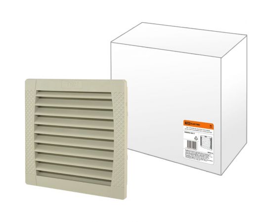 Вентиляционная решетка с фильтром TDM для вентилятора SQ0832-0013 325х325 мм белая SQ0832-0017 