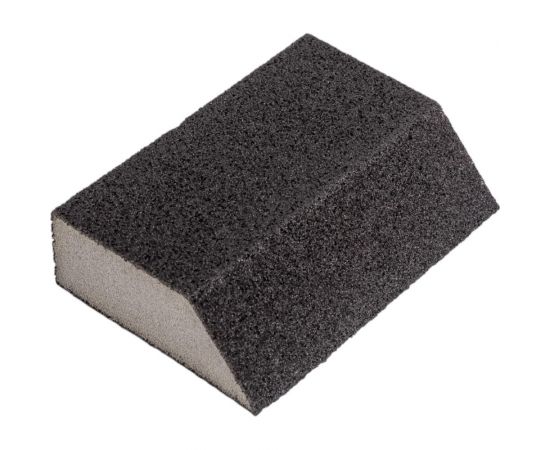 Губка шлифовальная угловая, алюминий-оксидная (100х70х25 мм; Р80) FIT IT 38373 