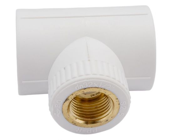 Комбинированный тройник Blue Ocean полипропиленовый, резьбовой ВР - 32х1/2 PPRF/ITT(W)-32х1/2"" 