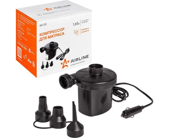 Компрессор для матраса AIRLINE 12 В, 280 л/мин KK-03 – изображение 2