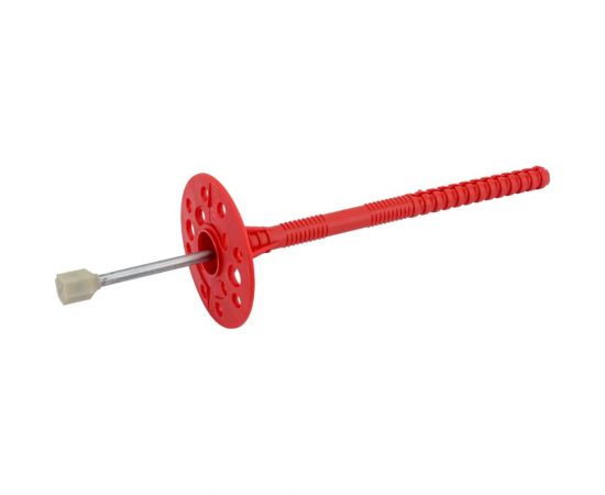 Дюбель для теплоизоляции с металлическим гвоздём с термоголовкой 10х160, 250шт Tech-Krep 130104 – изображение 2