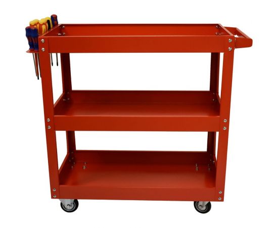 Передвижная инструментальная Тележка BIST с 3-мя полками, 700x350x660 мм BWD1318A – изображение 2
