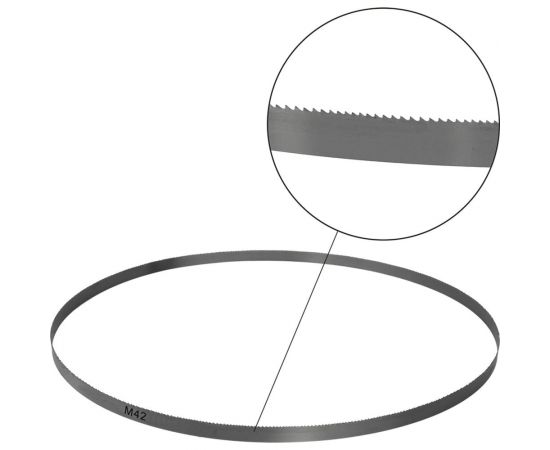 Пильное полотно для ленточной пилы по металлу 1141x13x0.65 мм, BIM, шаг 10/14TPI, сталь M42 ПУЛЬСАР 908-849 – изображение 2