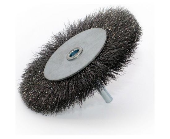 Щетка дисковая с хвостовиком волнистая 100 мм, STEEL 0.2 мм ПрофТим HA10012-ST-02 – изображение 3