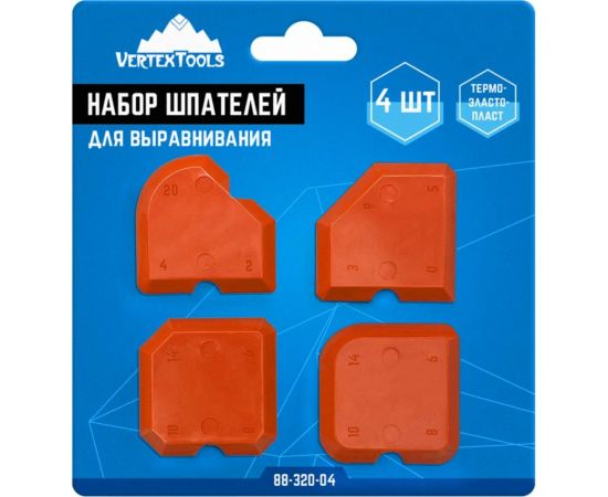 Набор шпателей для выравнивания vertextools 4 предмета 88-320-04 – изображение 3